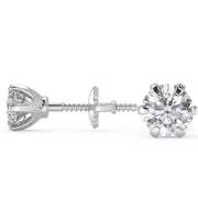 Ivy Round Cut Stud Earrings - Nivetta